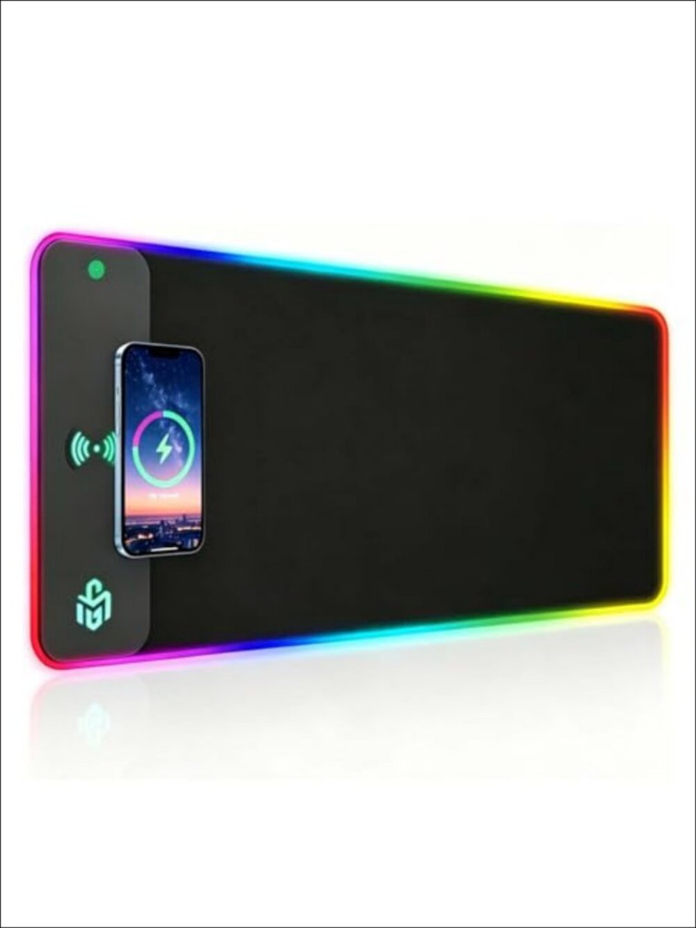 RGB Wireless Charging Gaming Mouse Pad 800x300mm Waterproof Extended Desk Mat